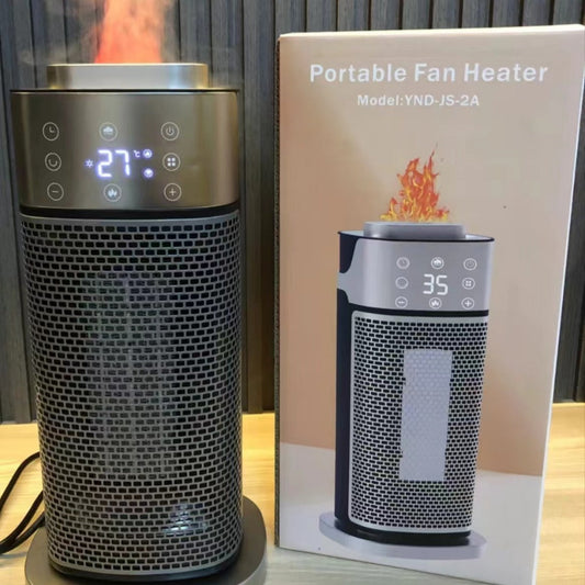 Desktop Warm Air Blower 3D Flame Humidifying Heater