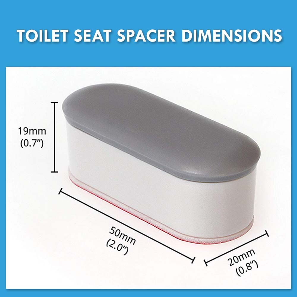 Bumpy Bumpers - Toilet Seat Spacers (4 Pack)