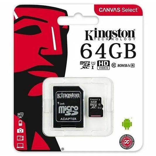 Kingston Canvas Select 64GB Micro SD Card