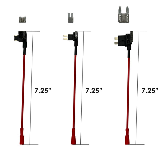 Rexing Fuse Tap and Add-a-Circuit Adapter with LP-mini, Mini Fuse, Micro2 blade fuse adapters