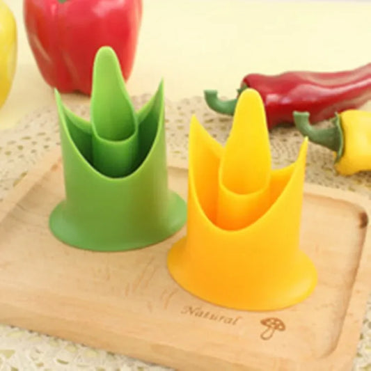 DecorBites™ 2pcs Vegetable Cutter Corer Seed Remover Cleaning Gadget ideal for Kitchen Essentials