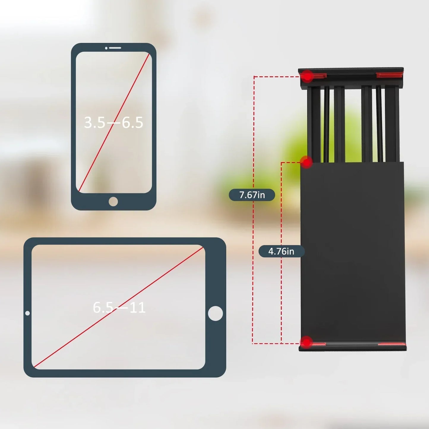 360 Degrees Lazy Bed Gooseneck Cell Phone Tablet Stand Adjustable Flexible Arm Mount Clip IPad Tablet IPhone Samsung Accessories