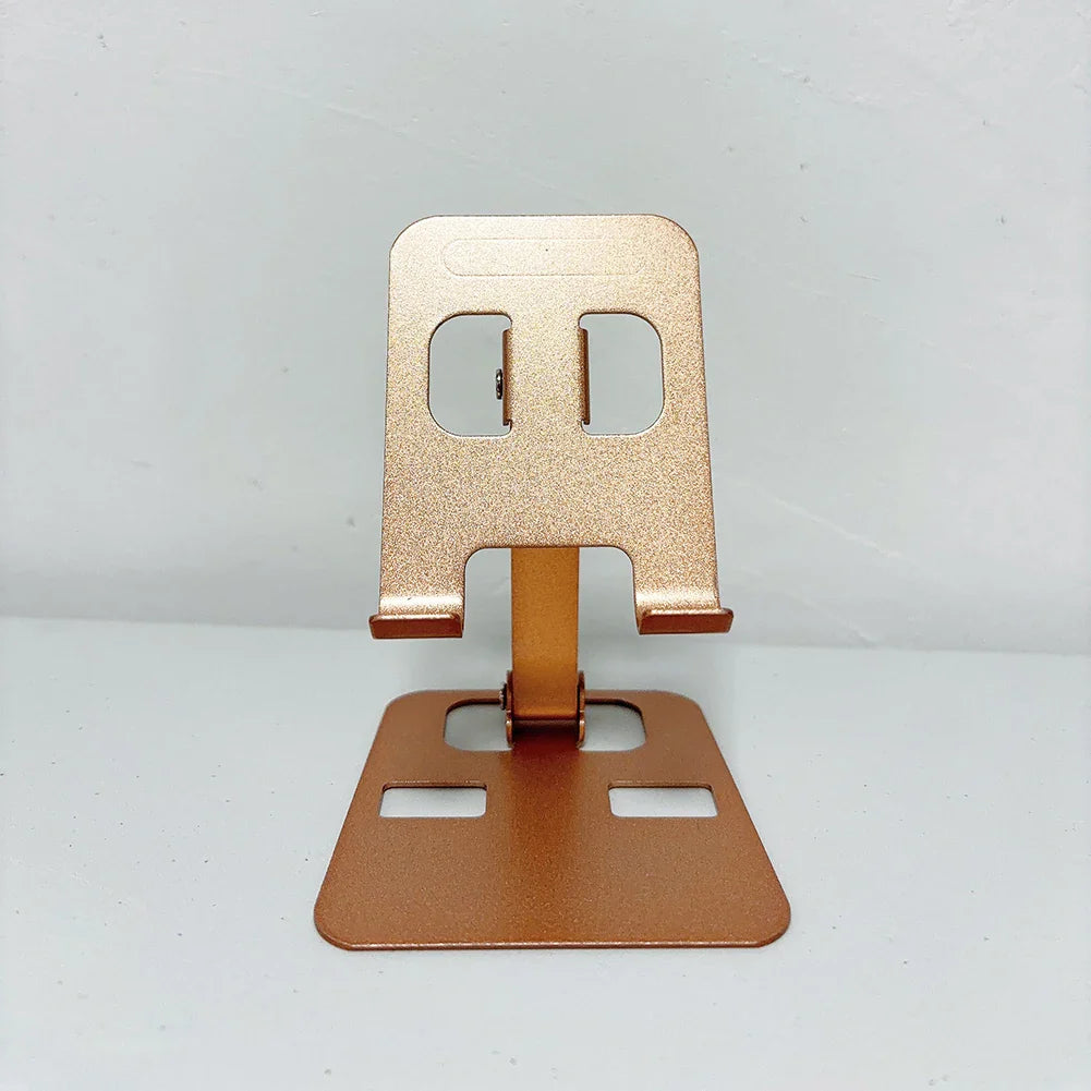 Universal Aluminum Alloy Foldable Desk Phone Holder Mount Stand For iPhone 15 14 Mobile Phone Holder Tablet Desktop Metal Holder