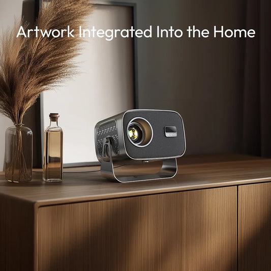 VEVSHAO A12 Projector Mini Portable LED Video Android 11.0 WIFI 6 Mirror SmartPhone for 1080P 4K Video Home Cinema Projector
