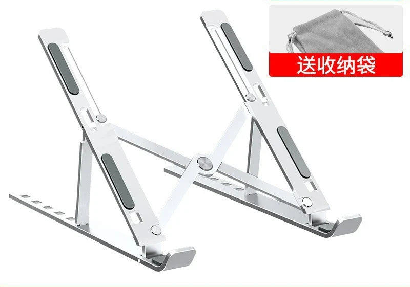 Aluminum Alloy Laptop Holder Stand Adjustable Foldable Portable for Notebook Computer Bracket Lifting Non-slip Holder