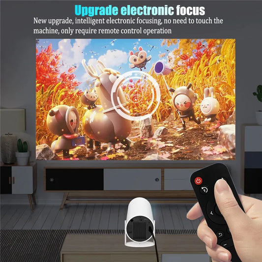 DITONG HY300 Plus HD Projector portatil 4K 1280x720P Android LED Video Home Theater Cinema Phone mini Proyector Movie HY300 pro