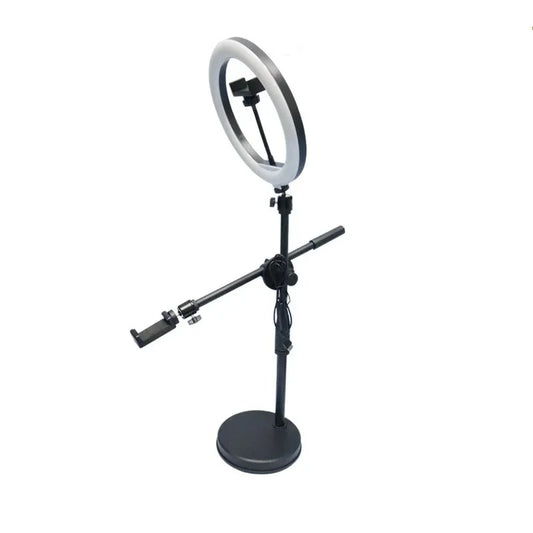 Tabletop Overhead Tripod Stand with Ring Light Mobile Phone Holder And Boom Arm for Nail Art Photography Table Shooting Tripods
