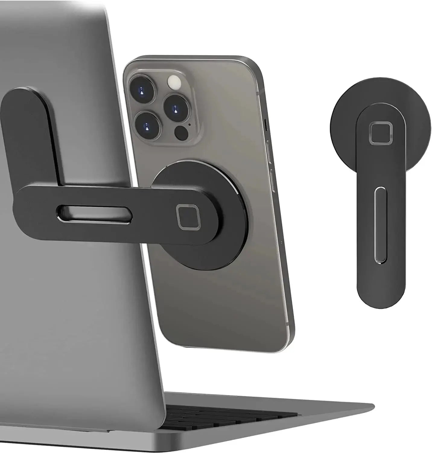 Car Phone Stand Laptop Same Screen Stand Magnetic Ultrathin Display Side Foldable Rollover Camera Flat Aluminum Alloy Back Mount