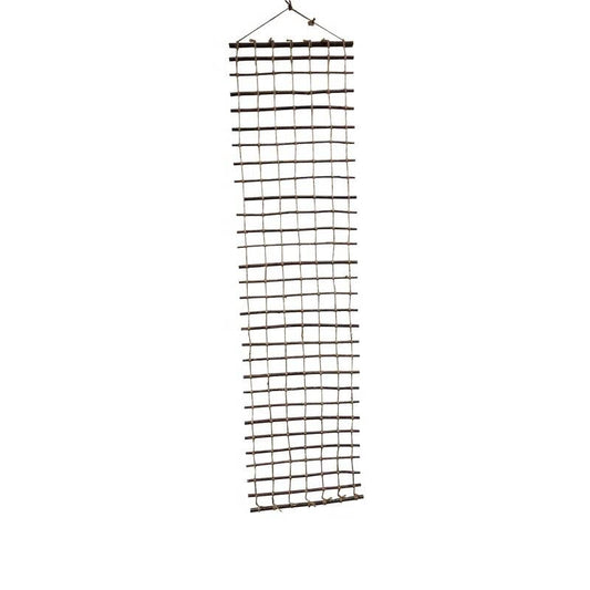 Indoor Outdoor Wall Hanging Willow Wood and Jute Garden Trellis