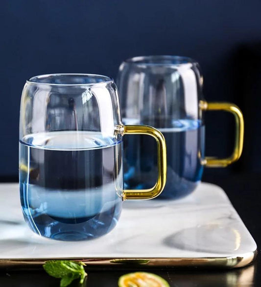 Blue Ombre Pitcher and Cups