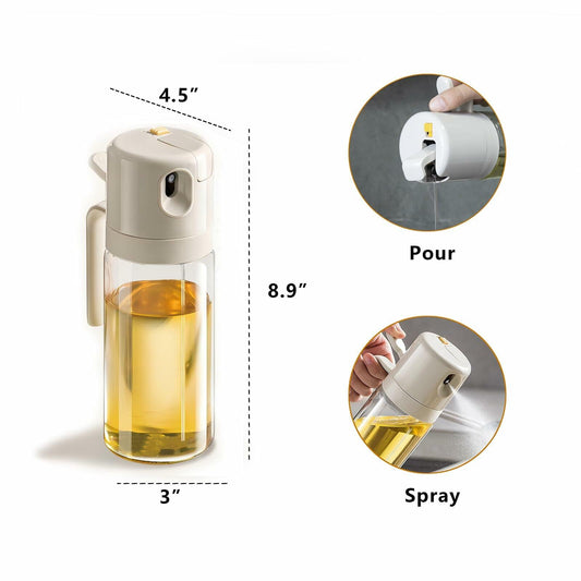 REDANT 2-in-1 Olive Oil Sprayer Kitchen Dispenser Grey 500ml