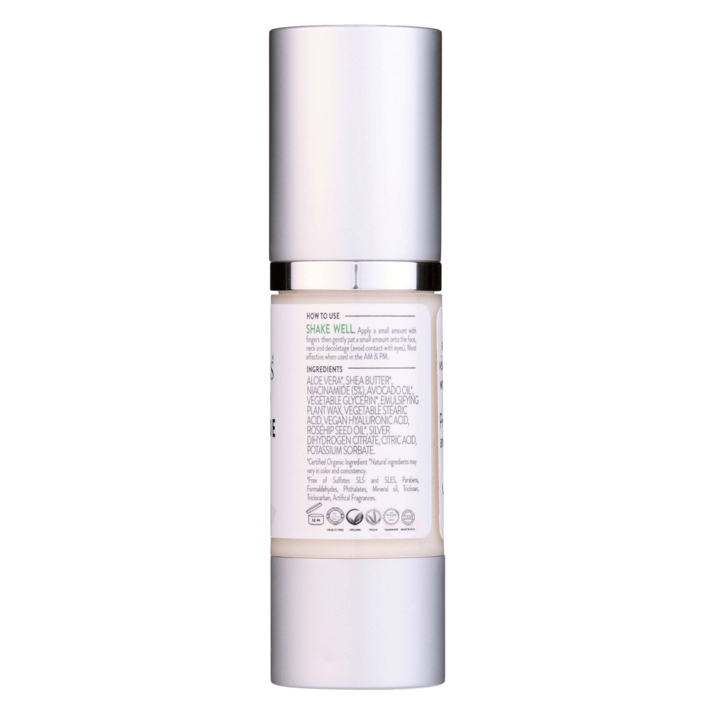 Organic Niacinamide Serum 5% by Glimmer Goddess | Pore-Refining, Smoothing