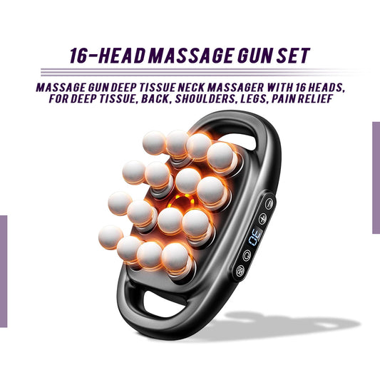 16-Head Massage Gun