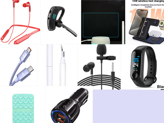 15W 3-in-1 Foldable LED Fast Wireless Charger Stand – Wireless Charging Station for Smartphones