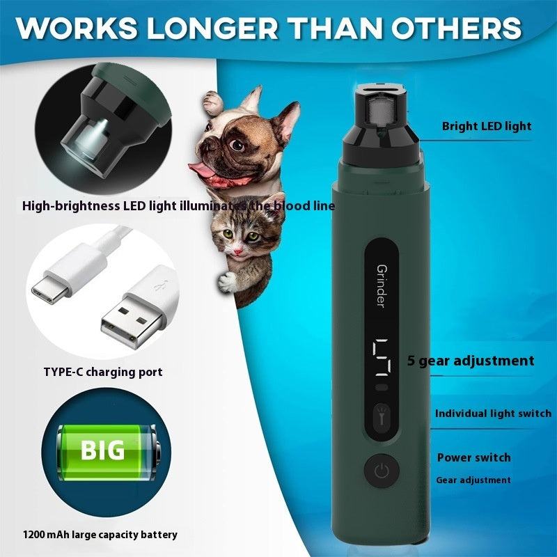 Electric Trimmers Pet Nail Grinder