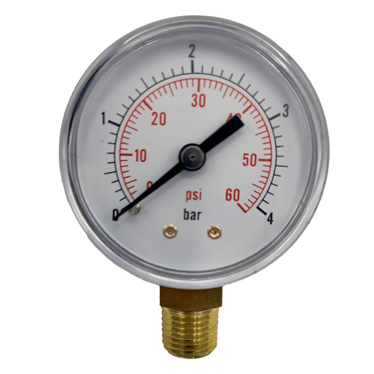 ECX270861 Pressure Gauge 0-60PSI / 4Bar for select Hayward Sand & D.E. Filters