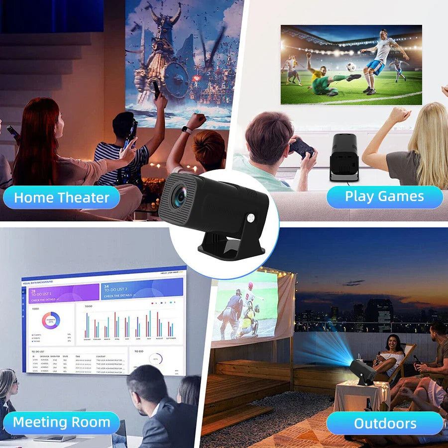 4K high-definition 5G home projector, multi-functional immersive home theater, supports Wi Fi connection for Android and Apple d