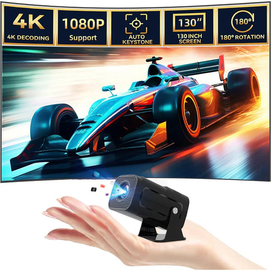 4K high-definition 5G home projector, multi-functional immersive home theater, supports Wi Fi connection for Android and Apple d
