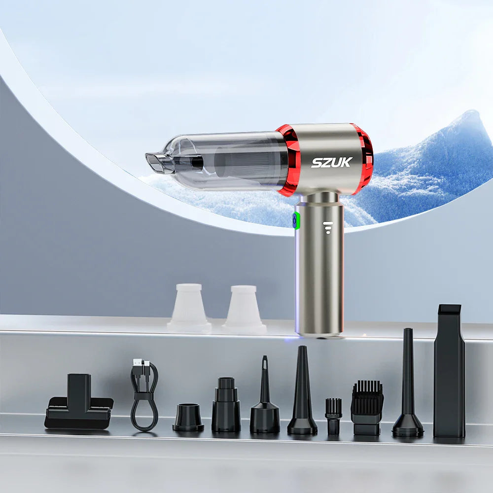 SZUK Mini Car Vacuum Cleaner 985000Pa Wireless Handheld Cleaner Cleaning Machine Strong Powerful Portable Vacuum Cleaner Car
