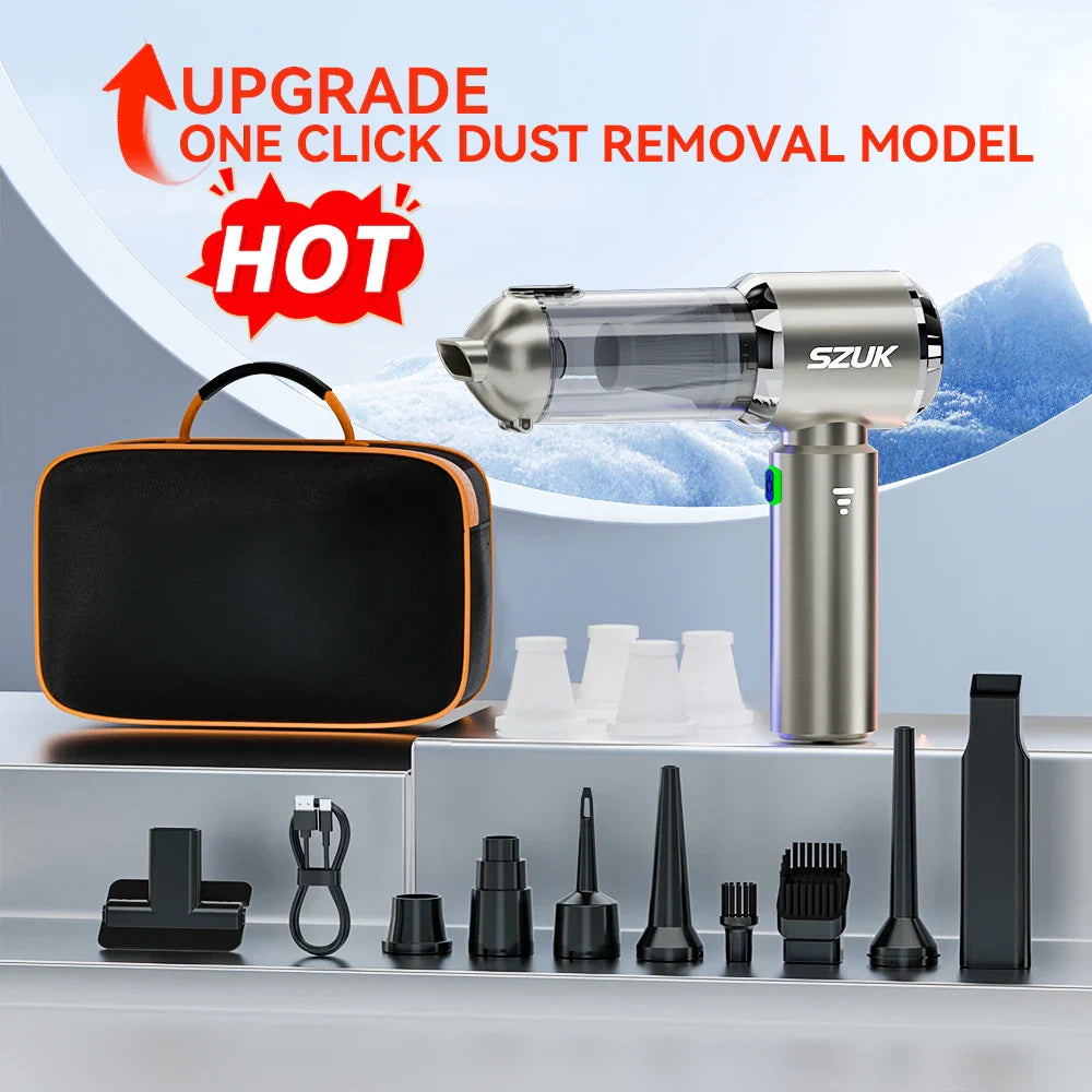 SZUK Mini Car Vacuum Cleaner 985000Pa Wireless Handheld Cleaner Cleaning Machine Strong Powerful Portable Vacuum Cleaner Car