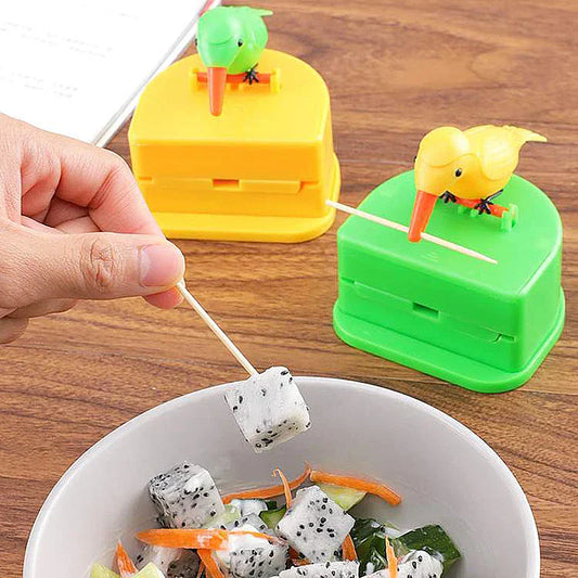 DecorBites™ Birdie Toothpick Holder: Cute Kitchen Storage Dispenser Box for Toothpicks