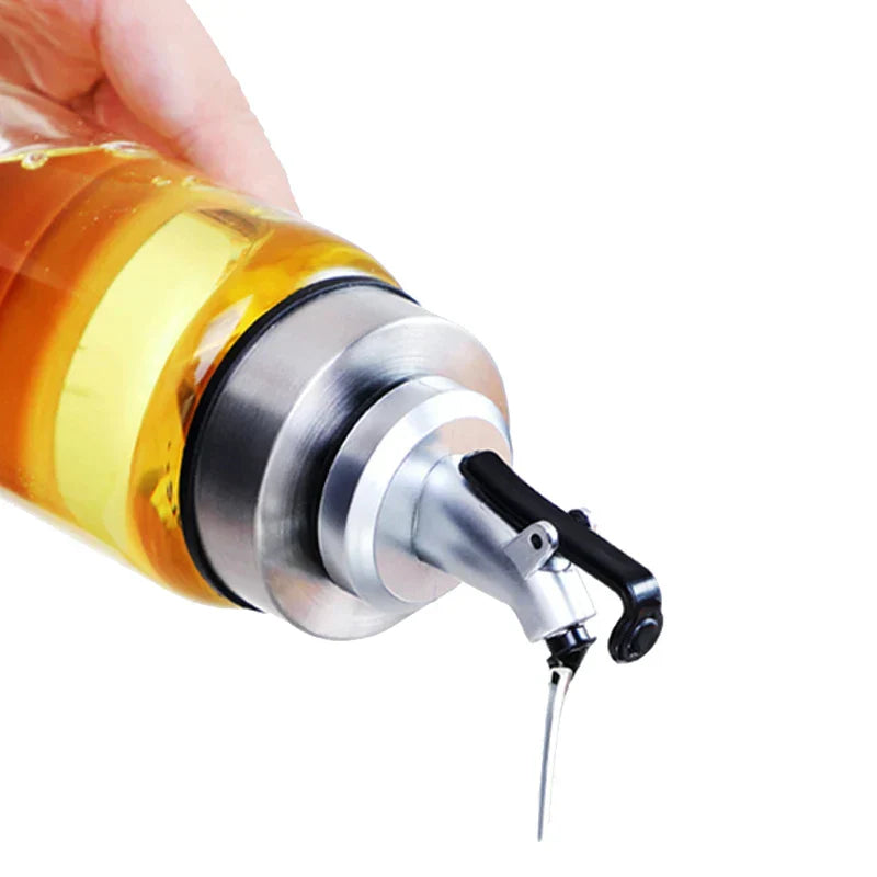 DecorBites™ Glass Seasoning Dispenser Bottle for Oil and Vinegar Storage - Kitchen Accessories