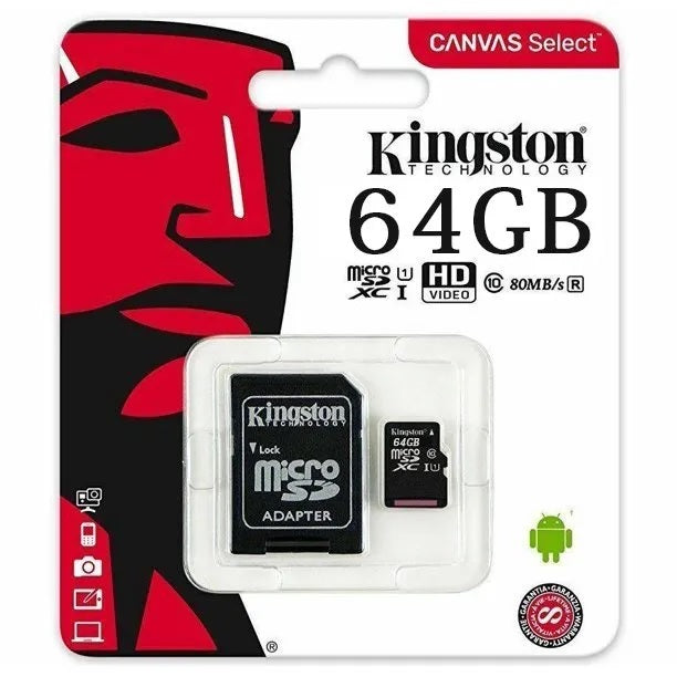 Kingston Canvas Select 64GB Micro SD Card