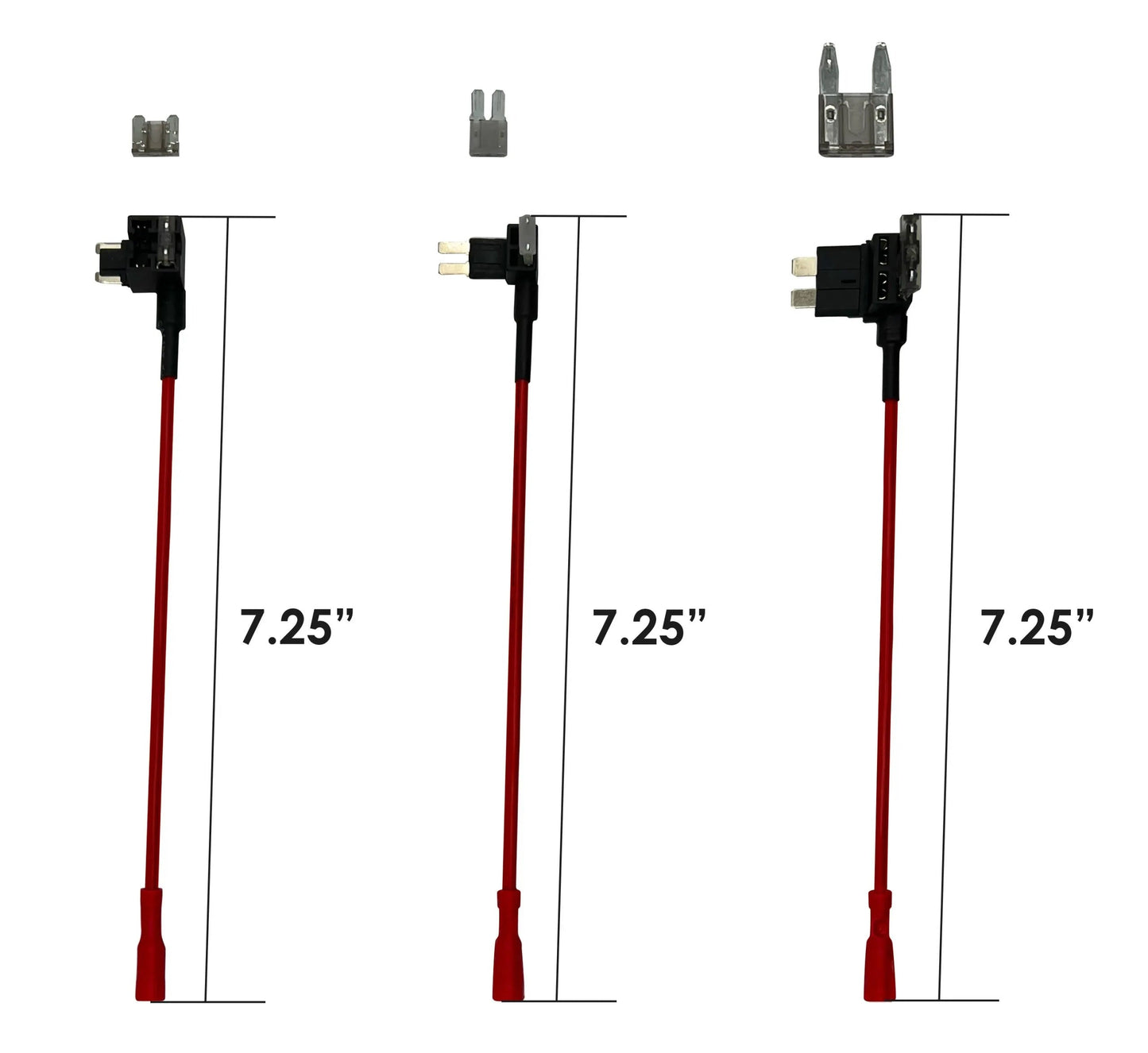 Rexing Fuse Tap and Add-a-Circuit Adapter with LP-mini, Mini Fuse, Micro2 blade fuse adapters