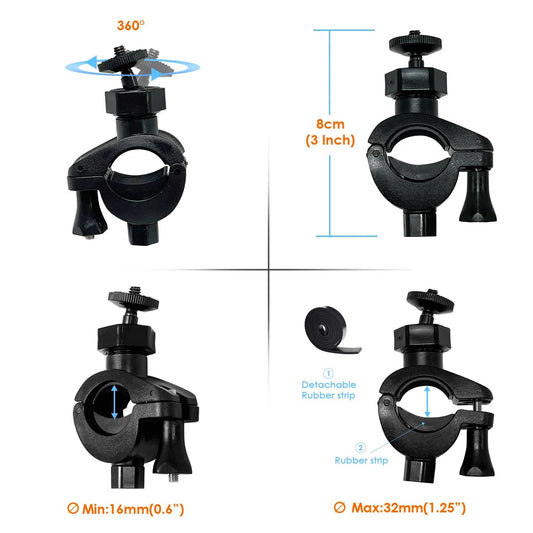Rexing Bike Mount for Action Camera and Fishing Camera