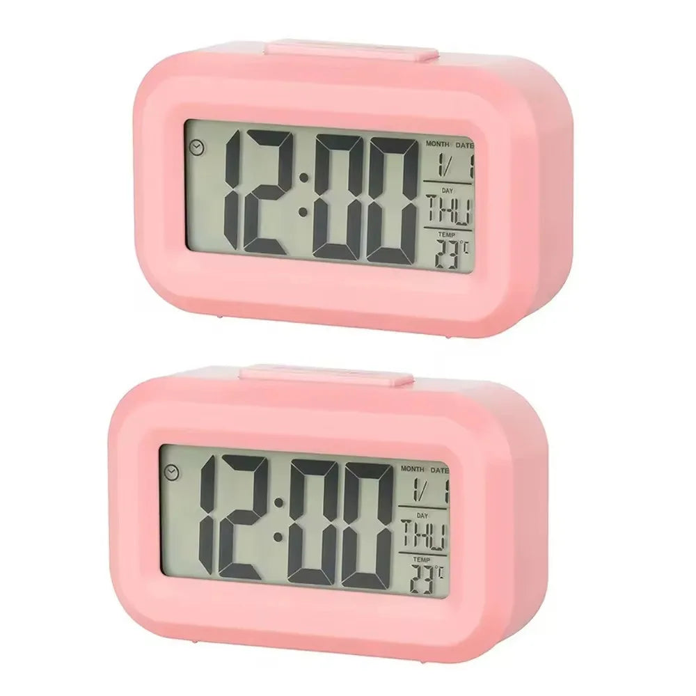 LED Digital Alarm Clock Backlight Snooze Data Time Calendar Desktop Multifunction Electronic Backlight Table Clock