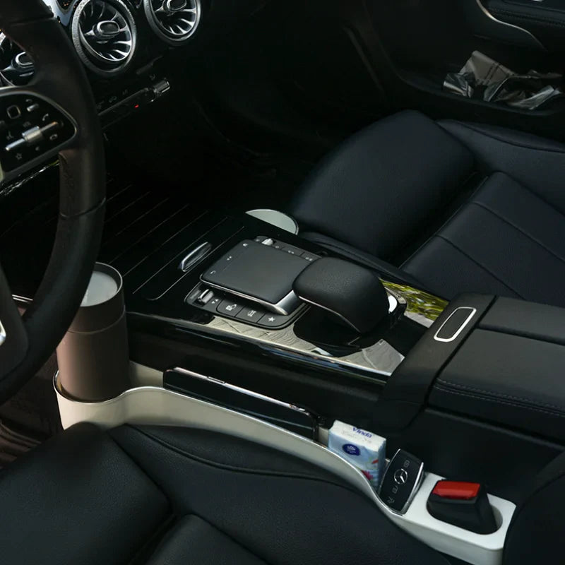 2 Pack Car Front and Rear Seat Gap Cup Holders Multifunctional Car Organizer Box for Car Organizing Storing Interior Accessories