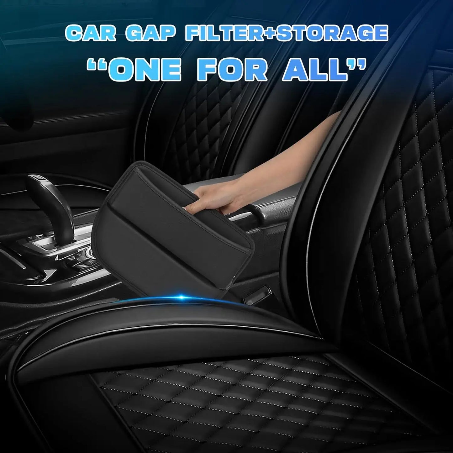 Leather Car Seat Gap Organizer Multifunctional Vehicle Storage Box Creative Interior Decoration Carriage Gap Placement Box