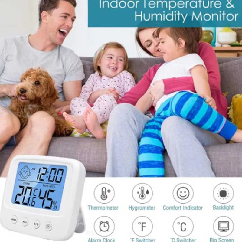 1pc New LCD Digital Temperature Baby Room Humidity Meter  Home Indoor Electronic Hygrometer Thermometer Weather Station