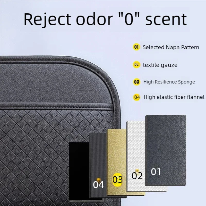 Multi-functional Car Seat Back Organizer High-Capacity Multi-Pocket Backseat Storage Bag Wear-Resistant Anti Kick Mat