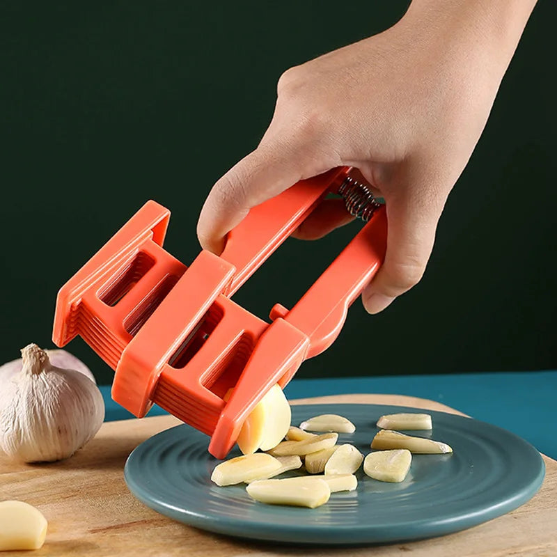 DecorBites™ Garlic Press Slicer Chopper Food Crusher Cutter Kitchen Gadget