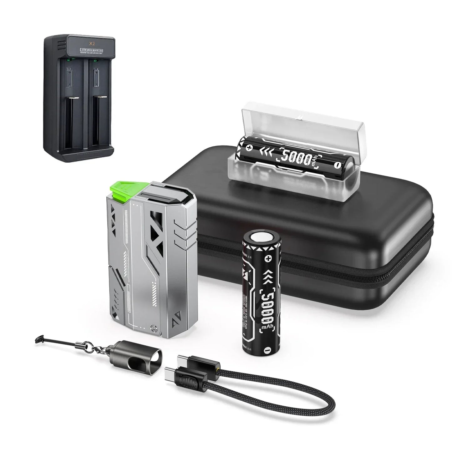 VYVYLABS Portable Power Bank Removable Replaceable Battery Pack 20000mAh 22.5W Fast Charging External Battery for iPhone/Tablet