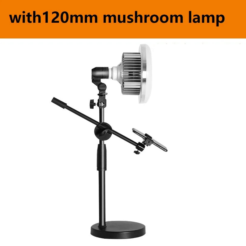 Tabletop Overhead Tripod Stand with Ring Light Mobile Phone Holder And Boom Arm for Nail Art Photography Table Shooting Tripods