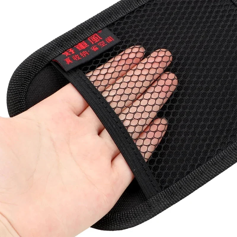 Car Storage Bag Oxford Fabric Mesh Nets Auto Organizer Car Door Dashboard Seat Back Net Pocket Car Interior Stowing Tidying Kit