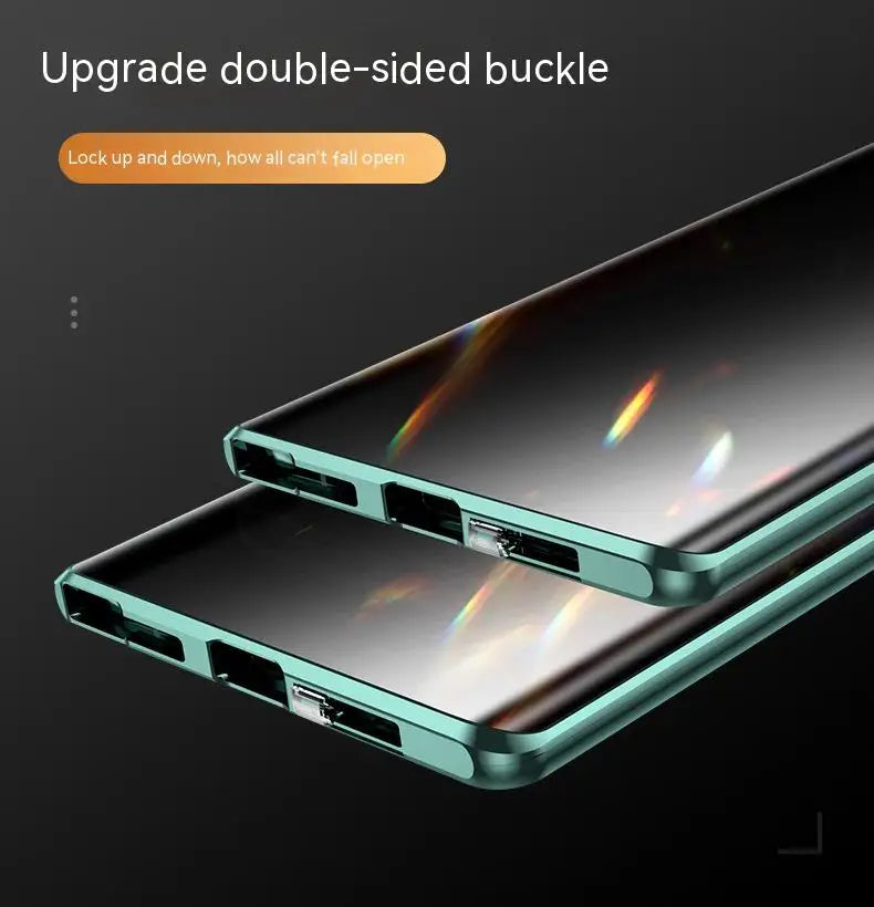For Samsung Galaxy S23 24 22 25Ultra Case 360°Screen Sealed Anti peeping privacy sunglasses glass Metal Magnetic Ultrathin cover
