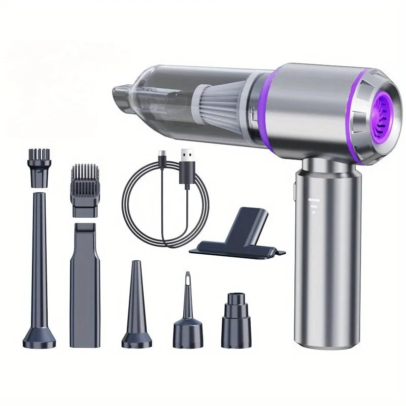 Portable Handheld Vacuum 30000Pa Cordless Car Vacuum Cleaner With Brushless Motor 4 In 1 For Keyboard, Home, Pet And Car
