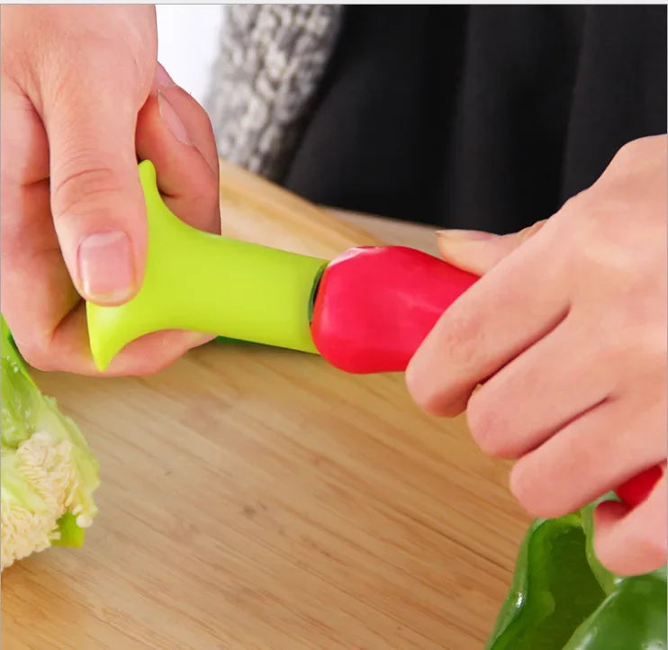 DecorBites™ 2pcs Vegetable Cutter Corer Seed Remover Cleaning Gadget ideal for Kitchen Essentials