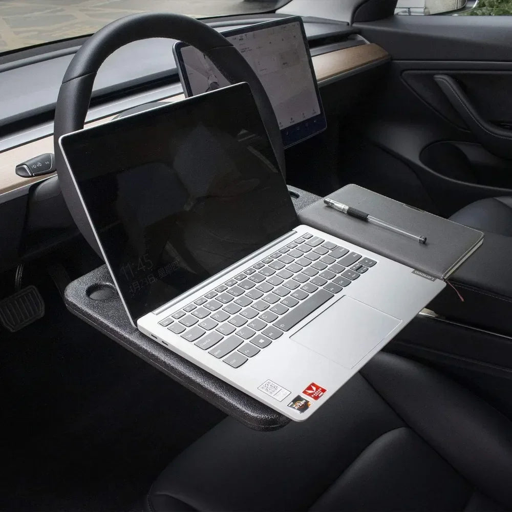 Portable Car Laptop Computer Desk Mount Stand Eat Work Car Steering Wheel Dining Table BracketDrink Food Coffee Tray Board