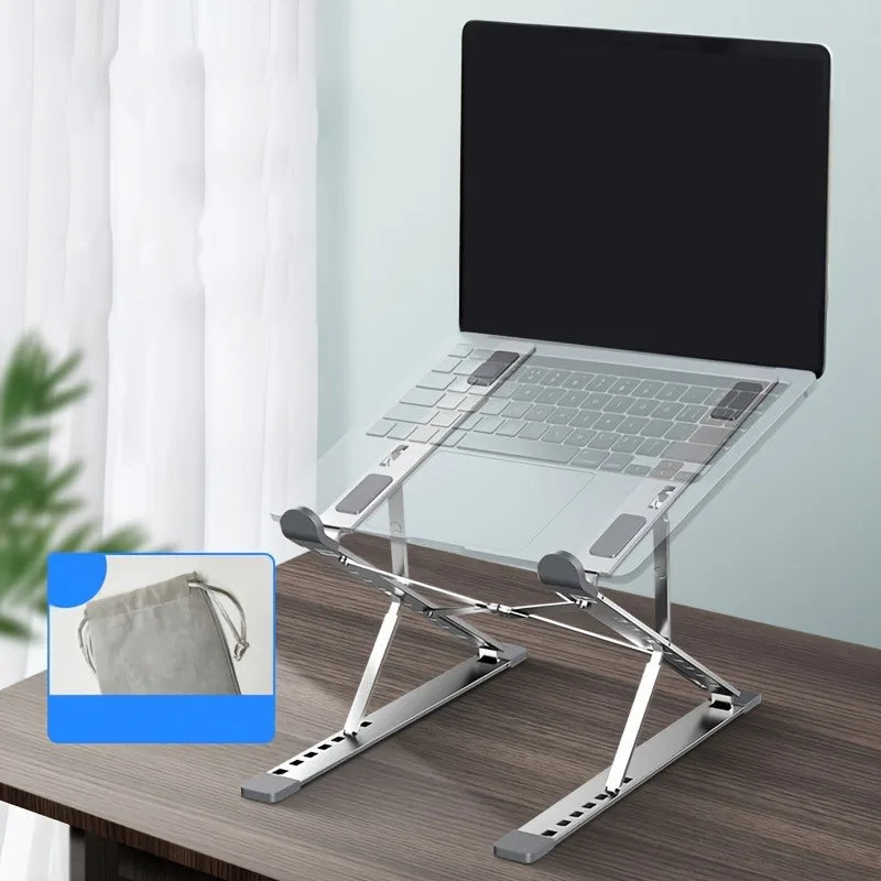 Laptop Stand For Macbook Folding Adjustable Aluminum Computer Pc Tablet Stand Notebook Tablelaptop Holder Heat Dissipation