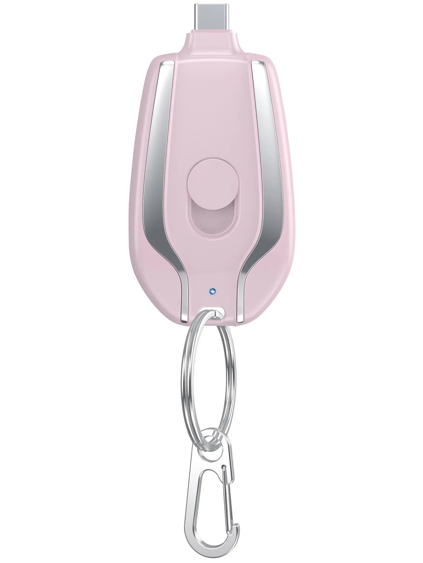 Portable 1500mAh Type C Emergency Charger New Design Keychain Mini Power Bank with 10W Output for Mobile Phones Small Convenient