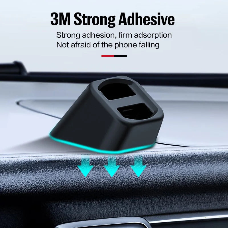 Universal Wireless Car Charger Stand Base Air Outlet Clip Accessories Desktop Dashboard Fixed Installation Mobile Phone Holder