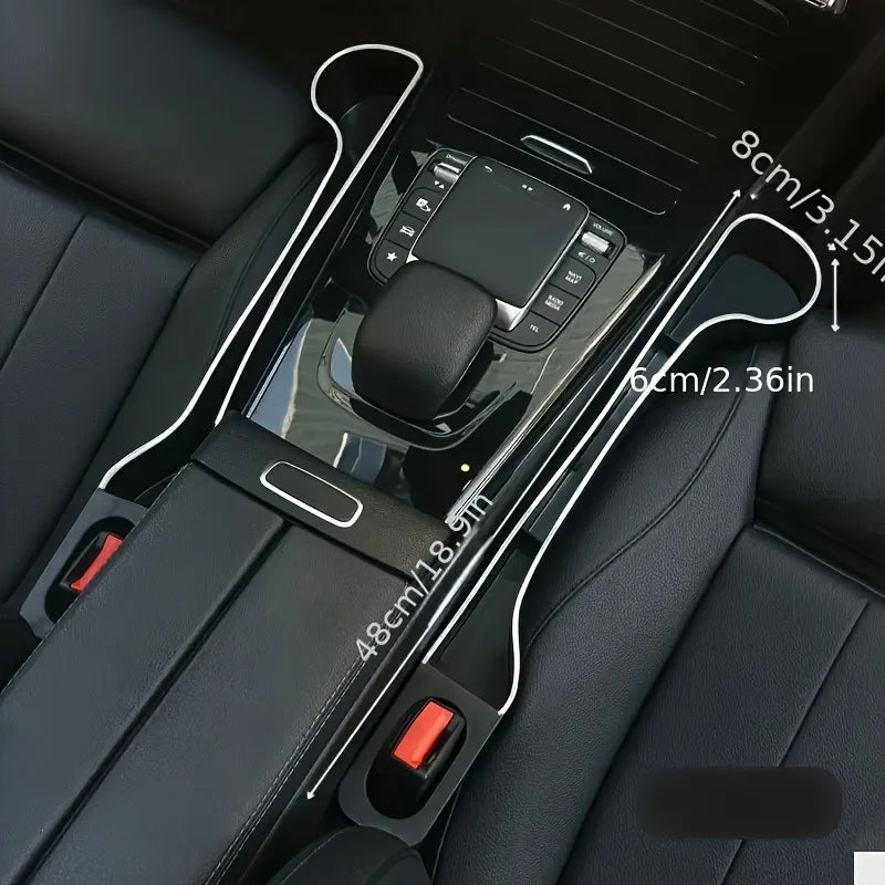 2 Pack Car Front and Rear Seat Gap Cup Holders Multifunctional Car Organizer Box for Car Organizing Storing Interior Accessories