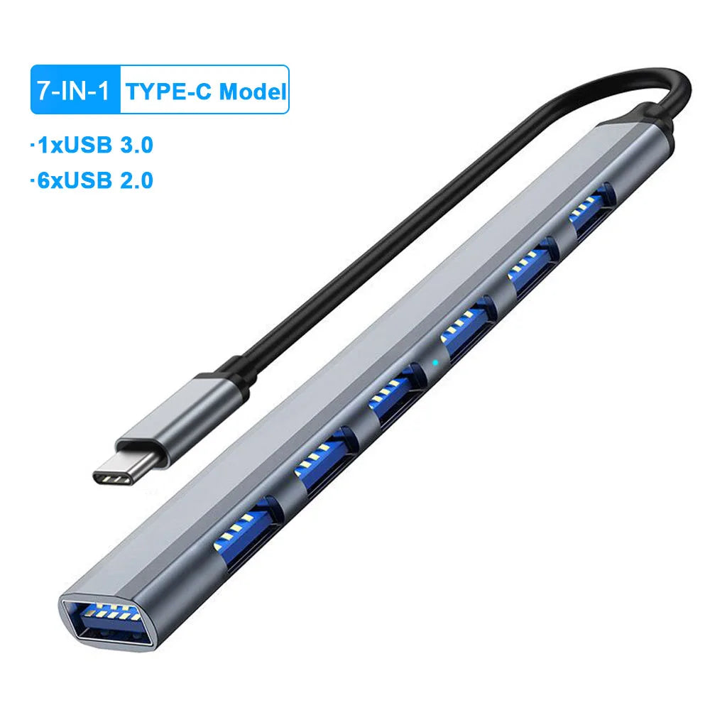 USB C Docking Station PD 100W USB C HUB Type C to HDMI-Compatible Adapter 4K 30Hz VGA RJ45 USB 3.0 HUB USB Splitter for MacBook