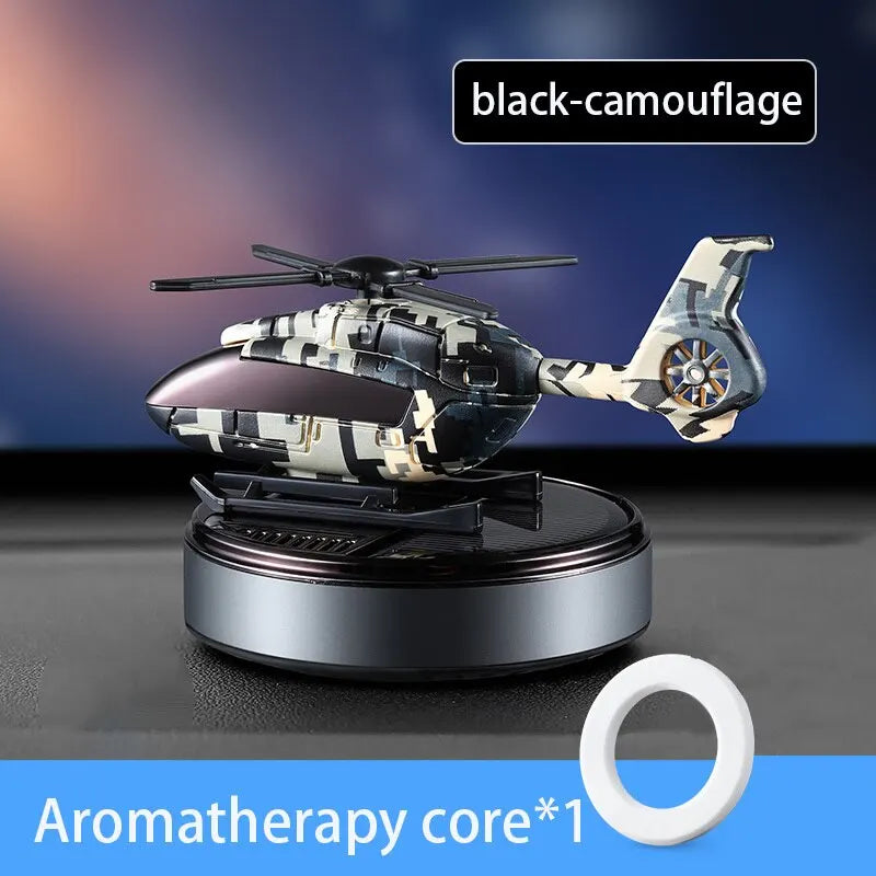 Car Air Freshener Solar Helicopter Interior Accessories Decoration Propeller Rotating Auto Flavoring Perfume Diffuser Supplies
