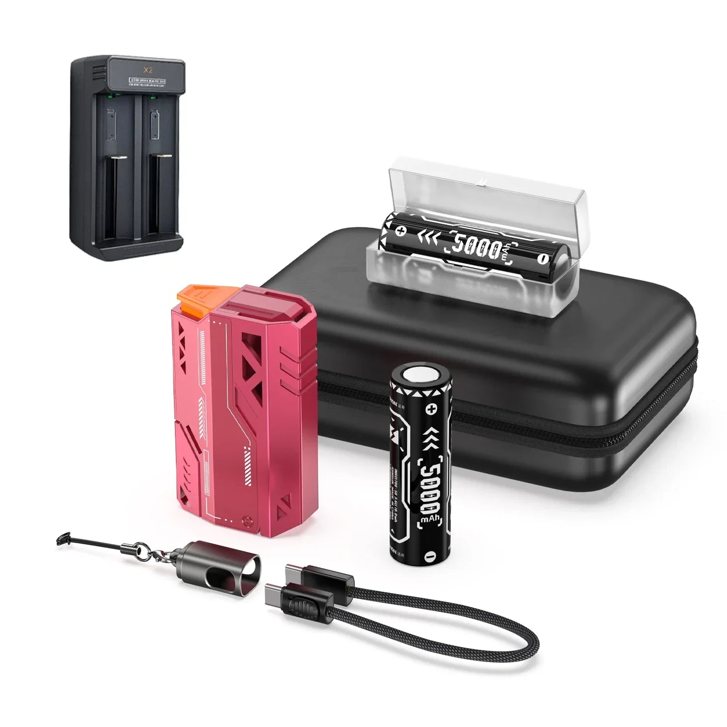 VYVYLABS Portable Power Bank Removable Replaceable Battery Pack 20000mAh 22.5W Fast Charging External Battery for iPhone/Tablet