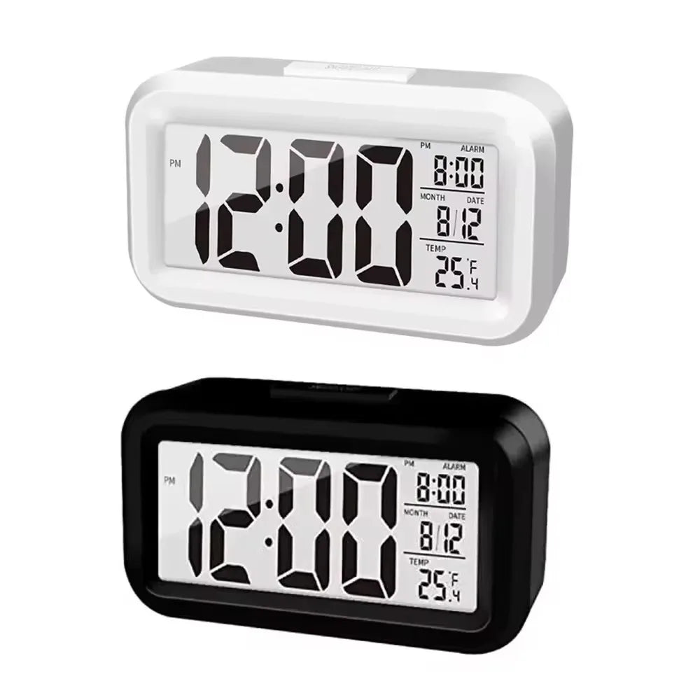 LED Digital Alarm Clock Backlight Snooze Data Time Calendar Desktop Multifunction Electronic Backlight Table Clock